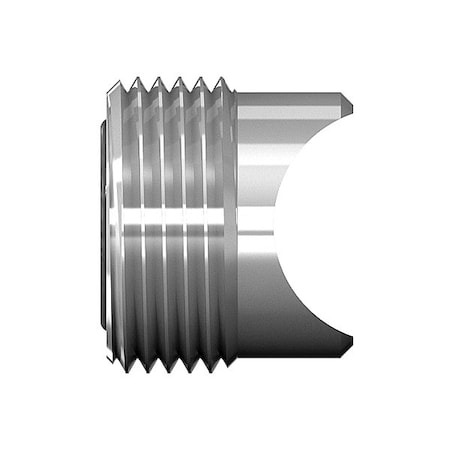 World Wide Fittings Male Flat Face O-Ring Braze Spud 4300X06X08